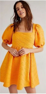 Free‎ People Violet Mini Dress in Carrot Ginger Sz XS Photo 0