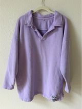 Sloppy Joe Jackie Harris Collar 02 Sweatshirt Purple Size 1 Organic Cotton Photo 0