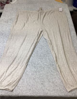 Auden Women Oat Beige Ribbed Knit Pajama‎ Jogger Pants 3X K86GGG….. Photo 0