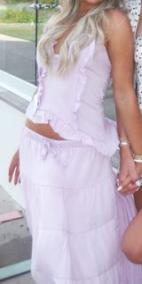 Light Purple Set Maxi Skirt Photo 0