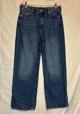 Aeropostale 90s High Waisted Wide Leg Jeans Medium Blue Denim Womens Size 12 Photo 0