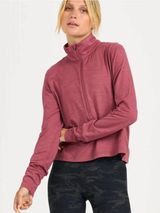 VUORI 1/2 Zip Crescent Rose Long Sleeve Pullover Top L Photo 0