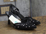 A New Day Women’s Ruth Heels Sequin Pearl Sandals 94646925 Black 9.5M Photo 0