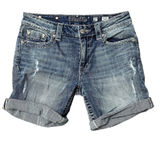 Miss Me Size 27 Boyfriend Shorts Mid Rise Cuff Stretch Rhinestone Stud Pockets Photo 0
