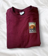Vail Colorado Mountain Graphic Crewneck Sweatshirt Burgundy Size Large Photo 0