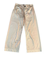 Maeve Anthropologie Women's Pants 29 The Colette Wide Leg Gold Shimmer Metallic Photo 0