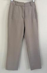 Quince Stretch Straight Leg Trouser Pants‎ Women XS Taupe Brown Minimalist NWT Photo 0