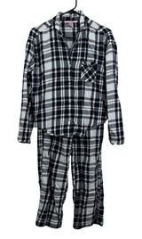 Victoria's Secret Pajamas Womens XS Black White Plaid Flannel Sleepwear Set Photo 0
