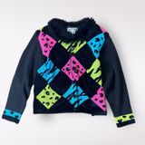 Jack‎ B. Quick Vintage 90’s Beaded Feathered Cardigan Sweater Size XL Photo 0