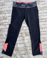 Lululemon Athletica Pace Rival Crop *22" Womens Crop Leggings Black coral 6 Photo 0