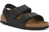 Birkenstock Milano black‎ leather sandals casual trendy womens size 37 / 6 Photo 0
