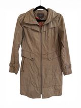 Cole Haan Signature Women's Khaki Tan Lightweight Zip-Up Trench Coat Jacket S Photo 0
