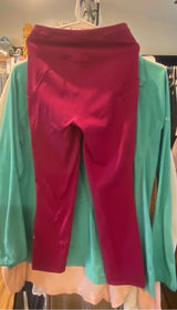 Lululemon Pink-Magenta leggings with Logo Photo 0