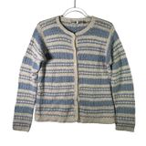 Paul Harris Design Ramie Cotton‎ Crochet Cardigan Womens Small Blue Cottagecore Photo 0