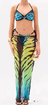 Bikini Cover Up Set Butterfly Fairy Whimsical Festival Rave Beach Vacation Pool Photo 0