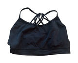 Fabletics Womens Black Strappy Cage Back Sports‎ Bra BA1513296-0001-17040 Medium Photo 0