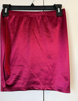 Red satin skirt Size XS Photo 0