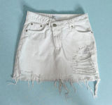 ZARA Women’s  White Denim Skirt Size Small Photo 0