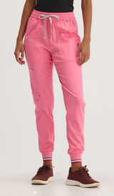 Rose Pink TENCEL™ Catalina‎ ‎ Jogger Scrub Pants Photo 0