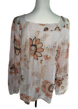 Lauren Conrad Large Long Sleeve Floral Top Photo 0