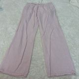 Brandy Melville John Galt Womens Striped Pink Anastasia Pants Linen Costal Preppy College Tomato Photo 0