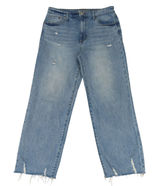 JOE'S Jeans Womens Size 30 Distressed High Rise Wide Leg Frayed Hem Denim Jeans Photo 0