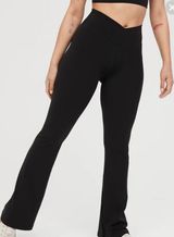 Aerie High Rise Cross-over Flare Leggings Photo 0