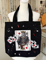Handmade‎ Black king tote bag Photo 0
