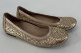 Vionic Anita Gold Woven Ballet Flats Womens 7.5 Orthotic Comfort Shoes Photo 0