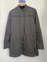 Title Nine Women’s XL Grey Full Zip Up Long Shacket Wool Outdoor Hike Winter Photo 0