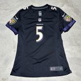 Nike On Field Baltimore Ravens Joe Flacco #5 NFL Football Jersey Women's SZ M Photo 0