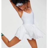 OFFLINE by Aerie Real Me Pleated Tennis Dress Small White Activewear Athleisure Photo 0