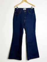 Abercrombie & Fitch Vintage Flare Jeans High Rise 10R Dark Wash 30x32 Photo 0
