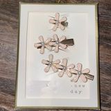 (5/$25) A New Day Peach Floral Gold Hair Clips, NWT Photo 0