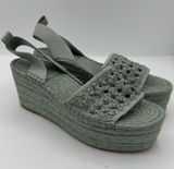 Tory Burch Adey Woven Jute Platform Espadrille Sandals mint green resortwear Photo 0