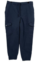 Duluth Reserve Joggers Navy Blue Women 14 Reg High Rise‎ Cargo Pants Pockets New Photo 0