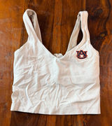 Lululemon Auburn Tigers Align Tank Top White Size 0 Nulu Cropped Bra LW1DUDS Photo 0