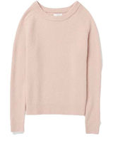 Daily‎ Ritual Cotton Crew Neck Sweater Cozy Boucle Women’s XL Pale Pink Knit Photo 0