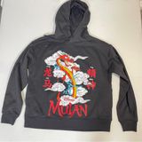 Disney Princess women’s gray Mushu Mulan Pullover Hoodie size Small Photo 0