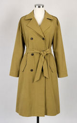 A New Day Womens Double Breasted Trench Coat Tan Khaki Oversized XS New Tags Quiet Luxury Photo 0