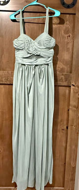 Sage Green Birdy Grey Bridesmaid Dress Photo 0