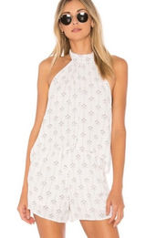 L*SPACE Kelly Native Geo Romper in Ivory size small Photo 0