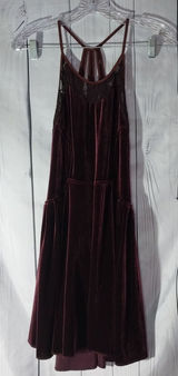 Free People Nightshade Backless Velvet & Lace Fit & Flare Skater Mini Dress Photo 0
