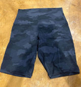 lululemon athletica High-Rise Black Camo Bike Shorts Photo 0