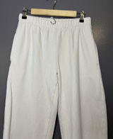 Brandy Melville Sweatpants Womens 160/84A White Fleece Jogger Elastic Waist Photo 0
