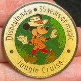 Disney Vtg 1990 Disneyland 35 Years of Magic Mickey Mouse Jungle Cruise Pin Anniversary Photo 0
