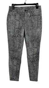 White House Black Market The Skinny‎ Ankle Snake Print High Rise Stretch Pants 4 Photo 0