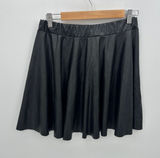 Rainbow Sandals Womens Faux Leather Skater Skirt Size L Black Grunge‎ Emo Witchy Tennis Photo 0