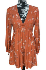 Wild Fable Smocked V-Neck Peasant Dress Size M Photo 0