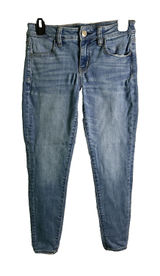 American Eagle, NE(X)T level stretch, Womens, Size US 4,Blue Denim,Jeggings‎ Photo 0